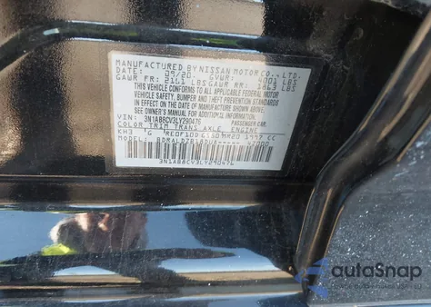 2020 Nissan Sentra Sv Xtronic Cvt from USA, damaged, VIN 3N1AB8CV3LY290476